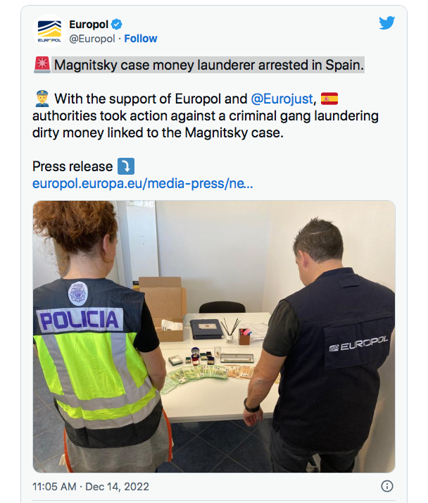 Відмивав російські кошти. На Канарах затримали головного підозрюваного у справі Магнітського